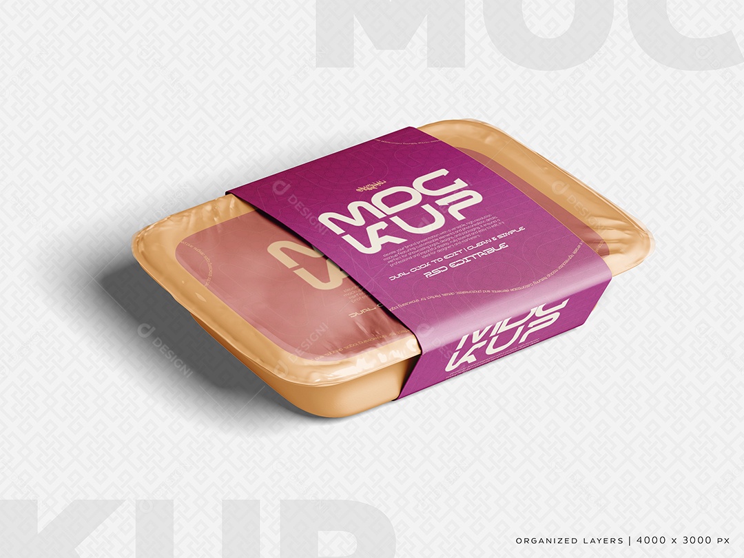 Mockup Embalagem De Alimentos PSD Editável