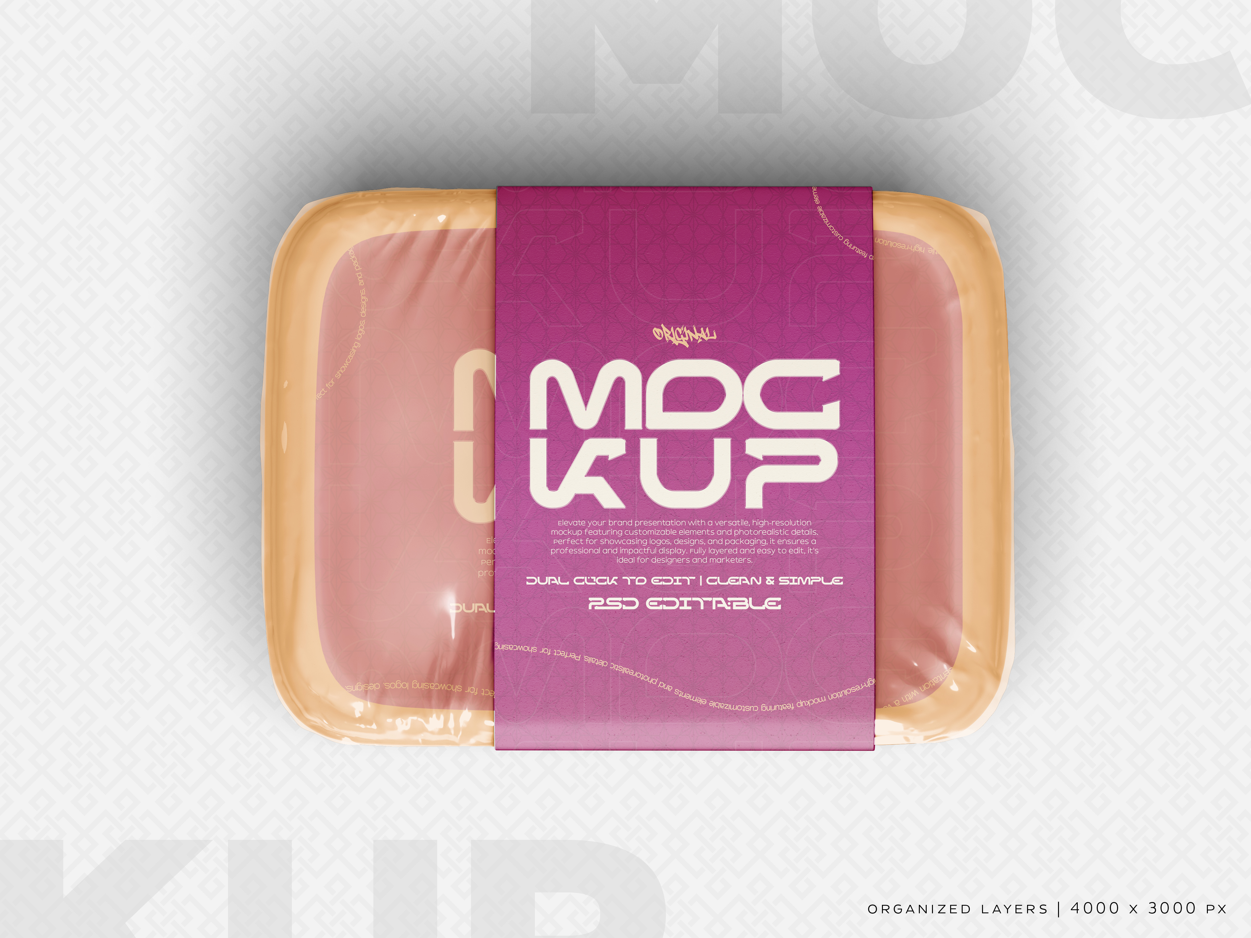 Mockup Embalagem De Alimentos PSD Editável