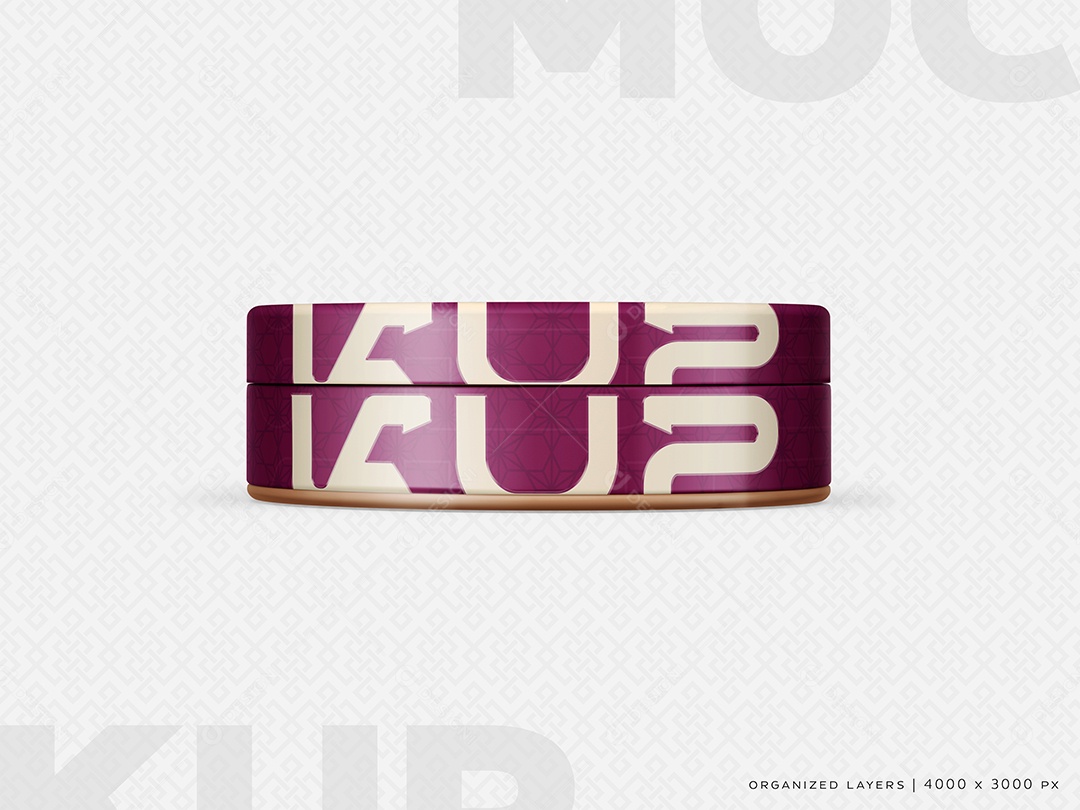 Maquete de recipiente para creme cosmético, ângulo 2 Mockup (2)