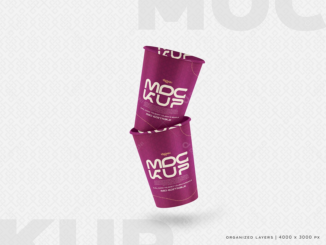 Copos de Café Mockup PSD