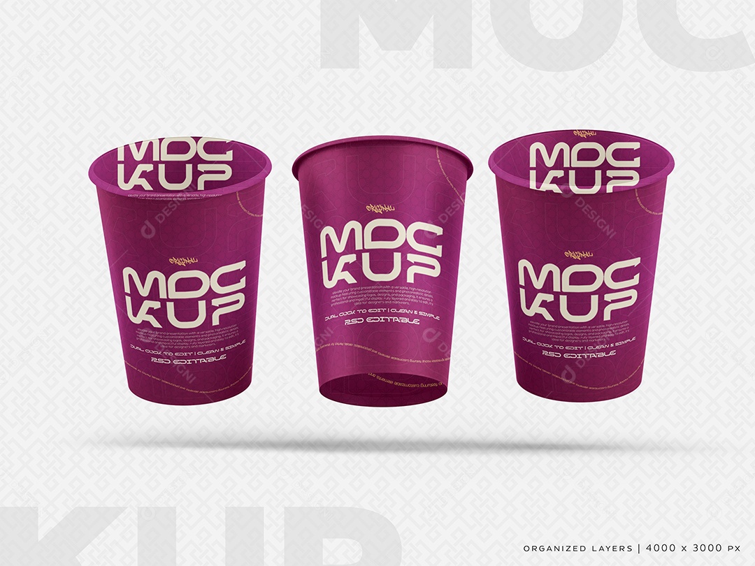 Copos de Café Mockup PSD