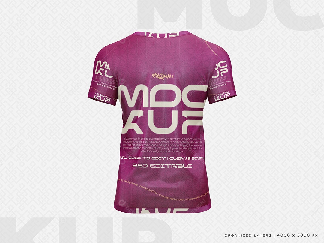 Camisa Manga Longa Mockup PSD Editável