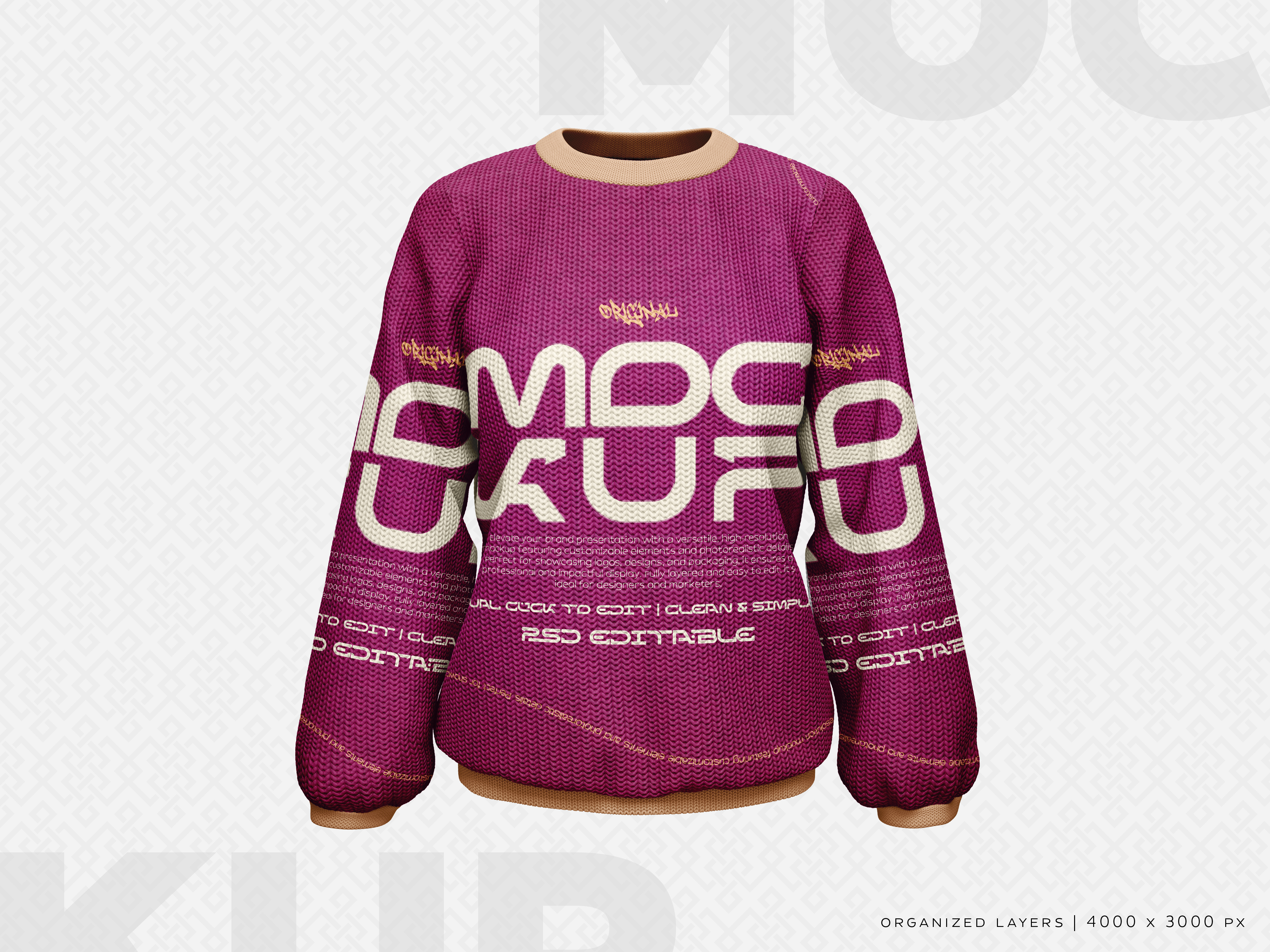 Mockup Moletom PSD Editável