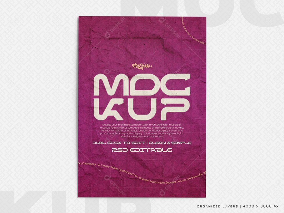 Cartaz de Divulgação Mockup PSD