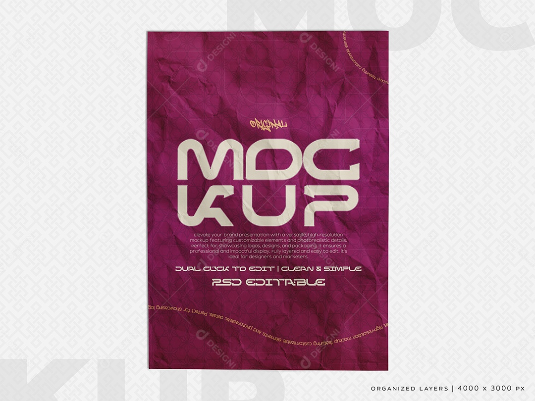 Cartaz de Divulgação Mockup PSD