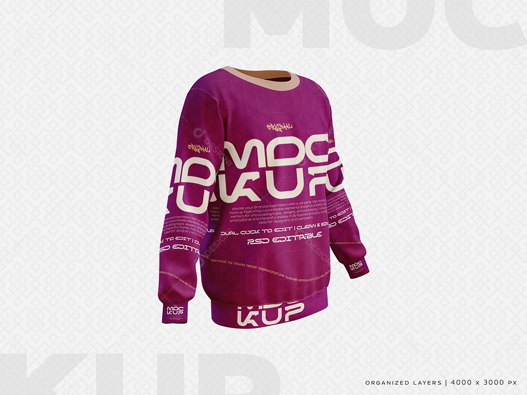 Mockup Suéter PSD Editável