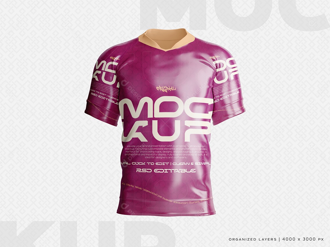 Camisa Mockup PSD Editável