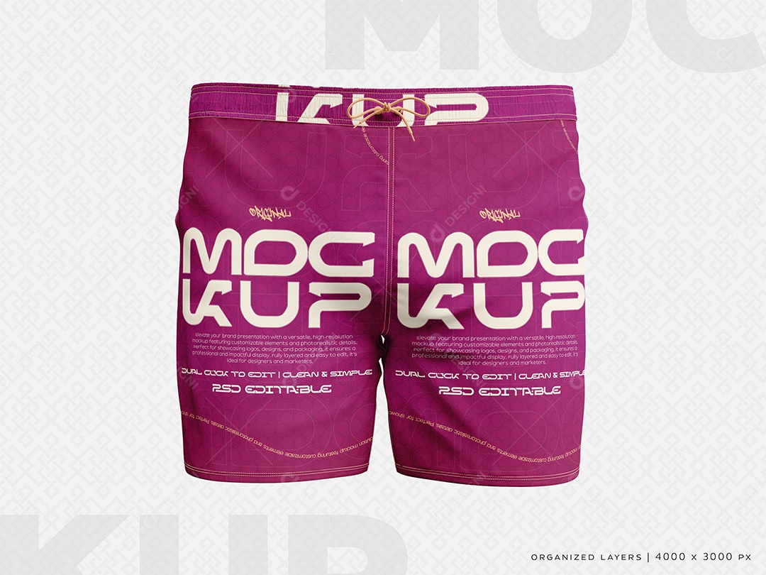 Bermuda Mockup PSD Editável