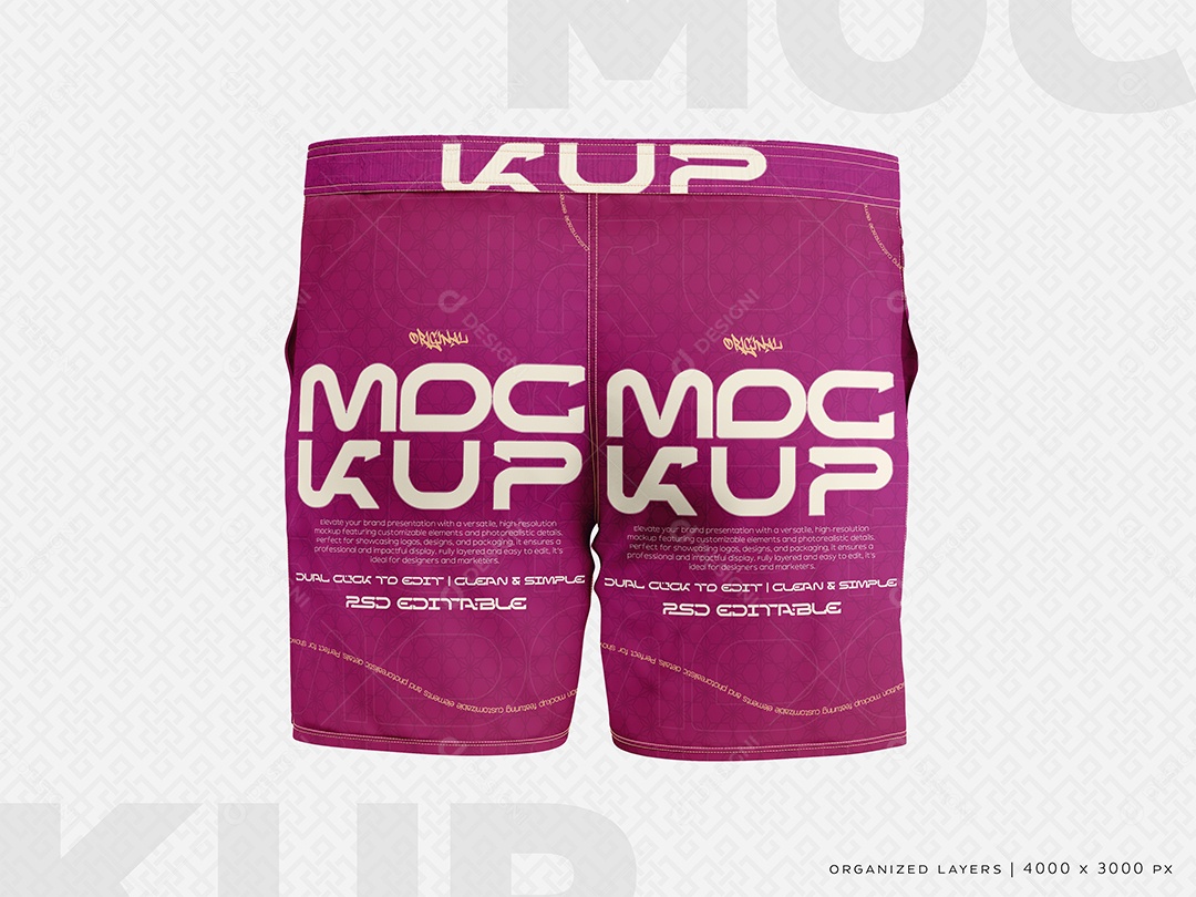 Bermuda Mockup PSD Editável