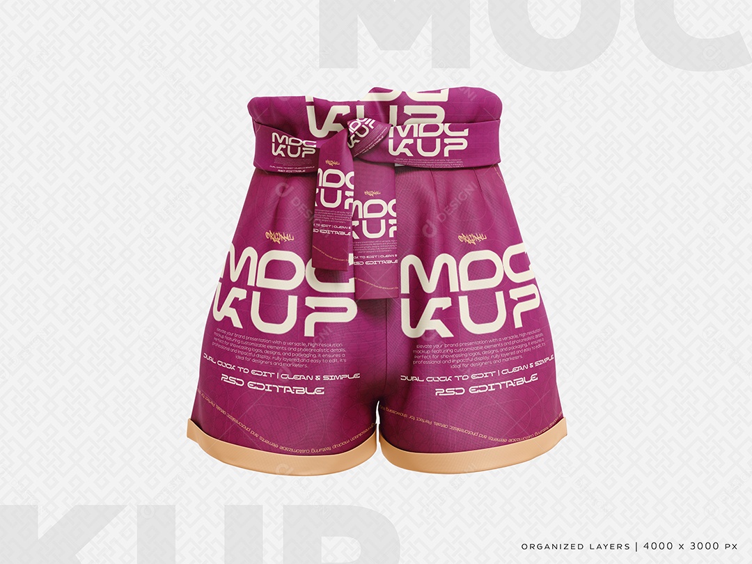 Bermuda Mockup PSD Editável