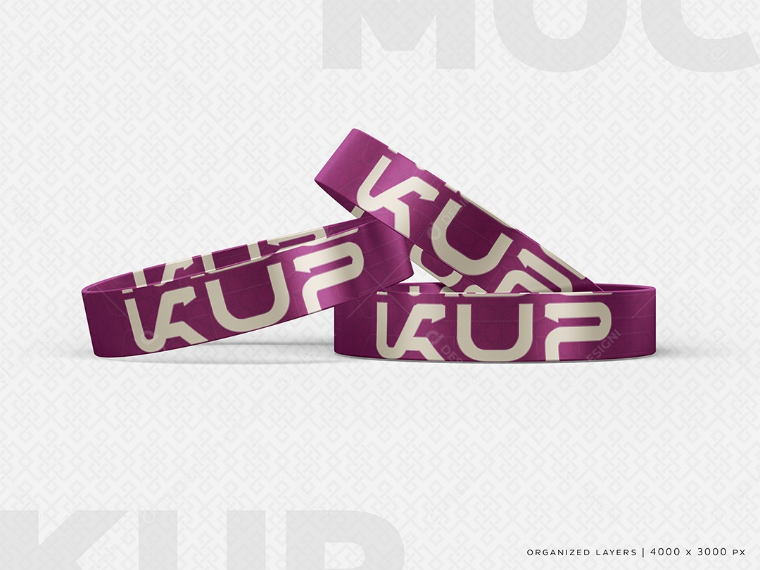 Pulseiras Mockup PSD Editável