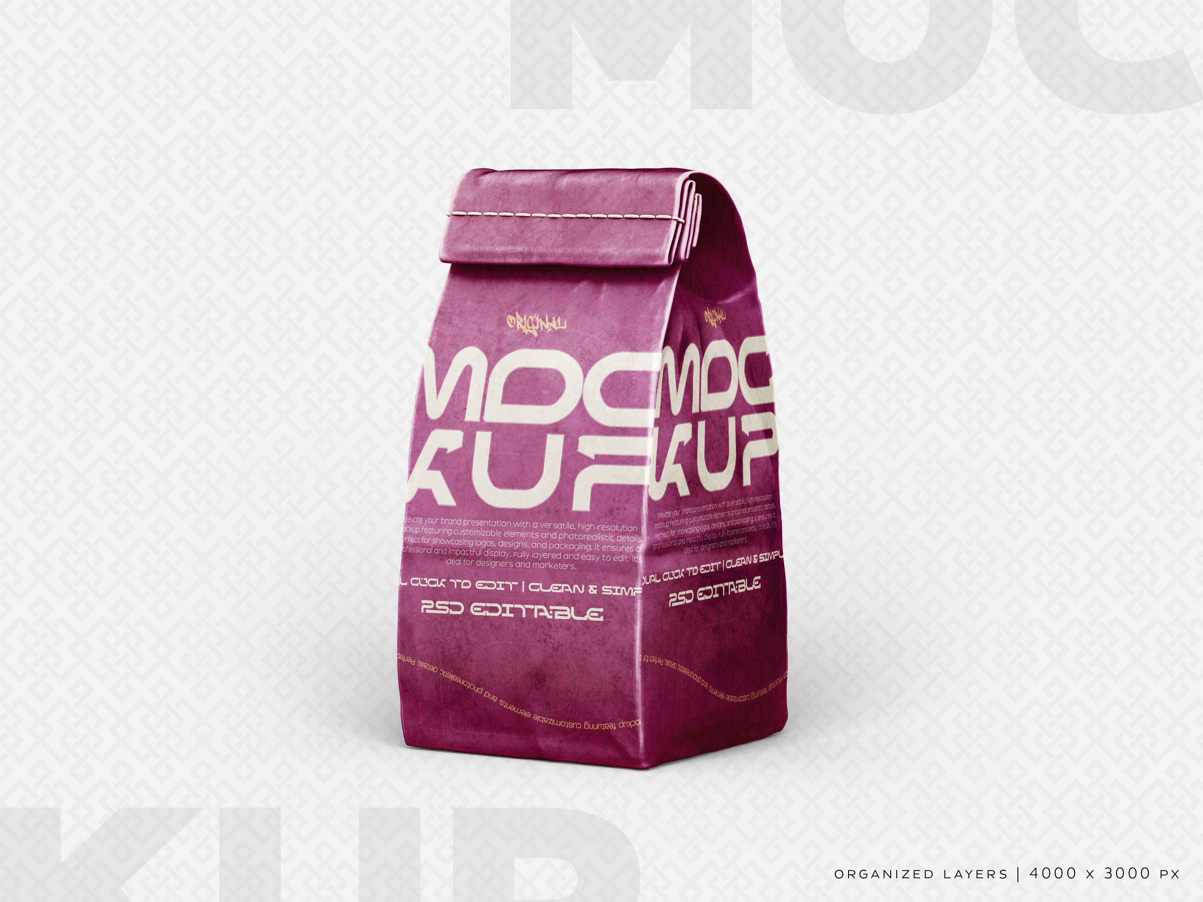 Embalagens Mockup PSD Edtável