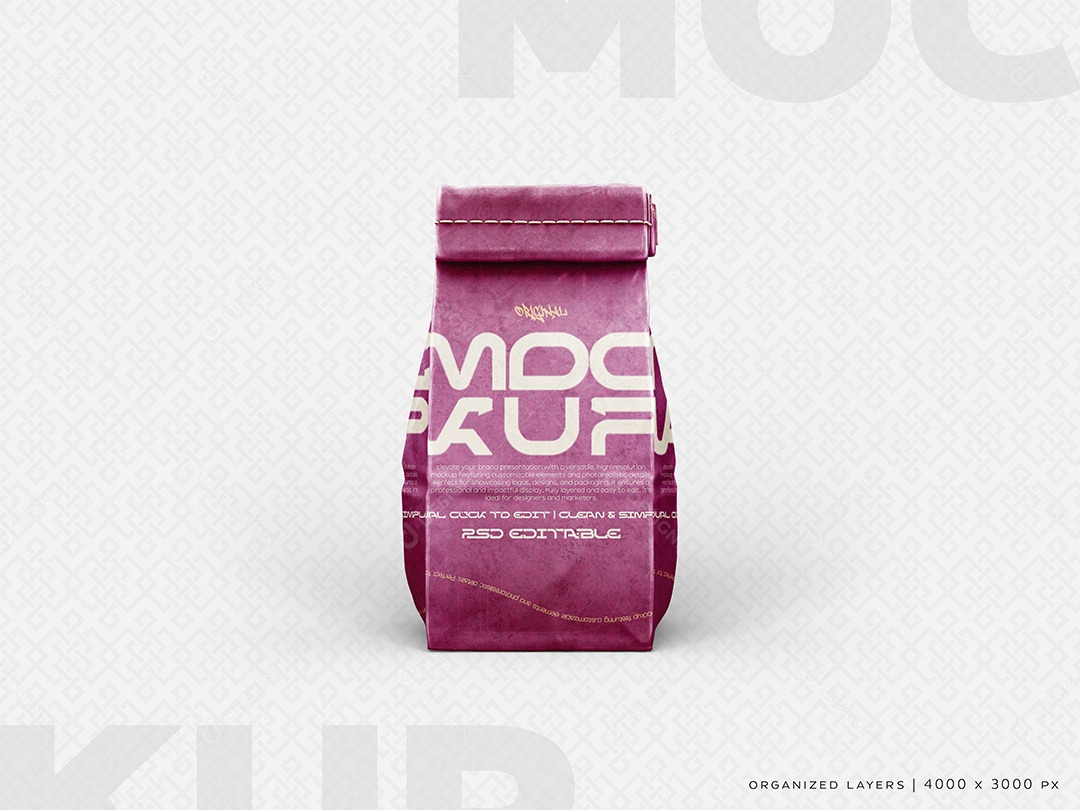 Embalagem Mockup PSD Edtável