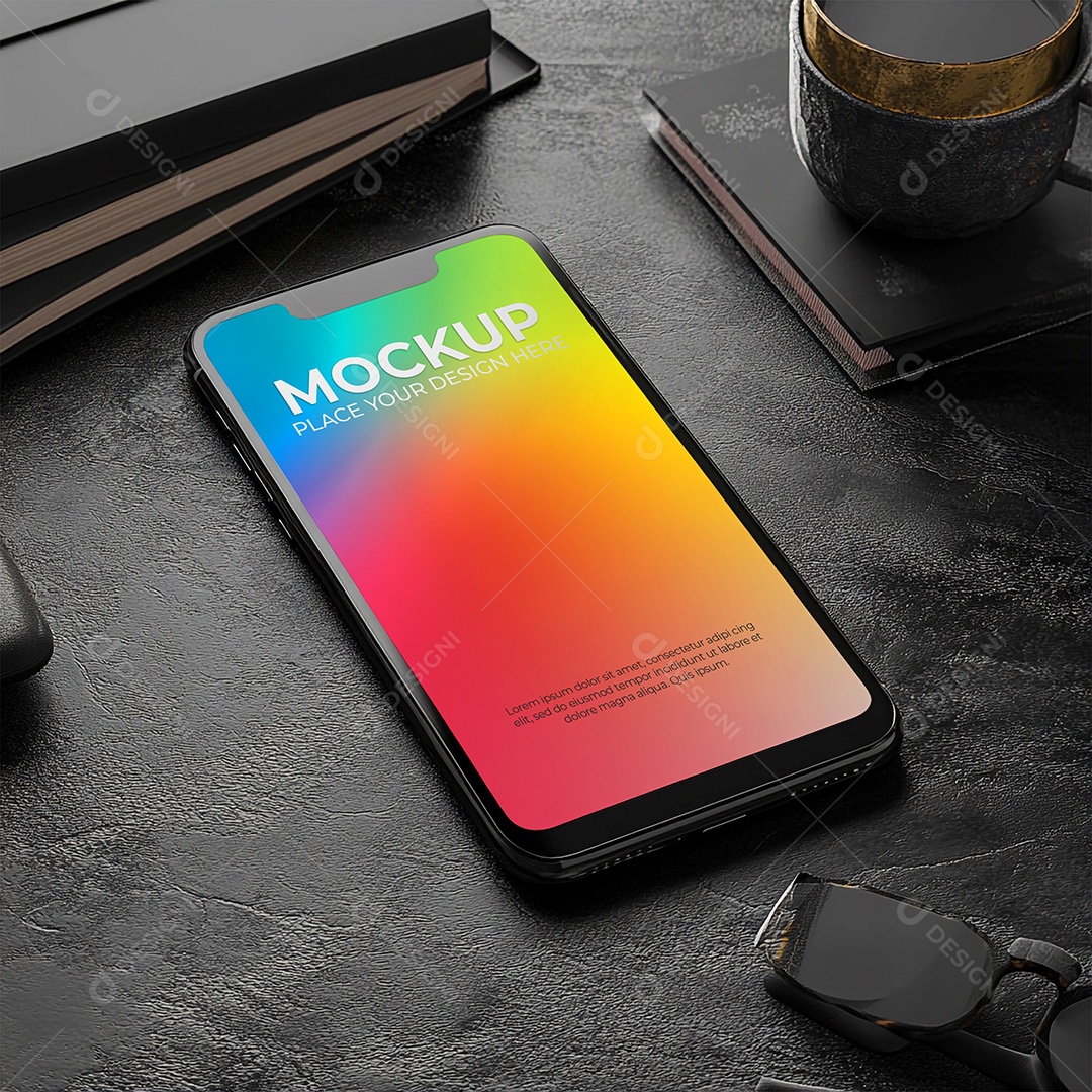 Mockup de Celular Smartphone PSD Editável