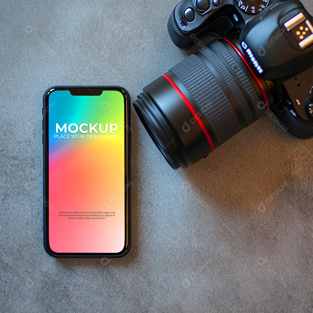 Mockup de Celular Smartphone PSD Editável