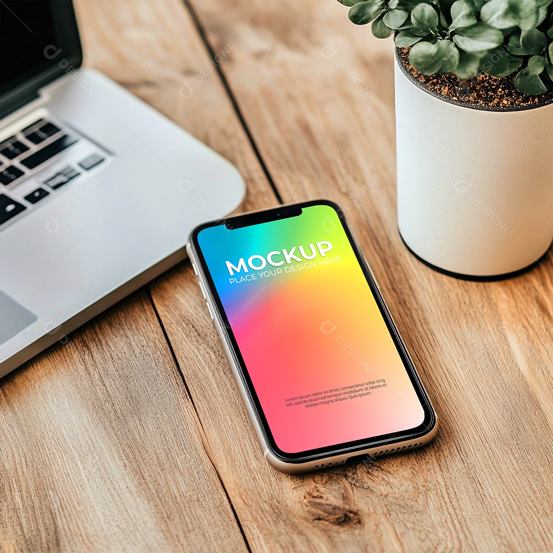 Mockup de Celular Smartphone PSD Editável