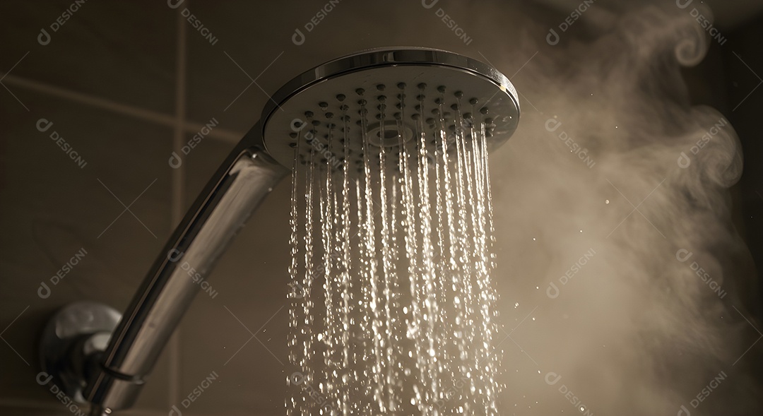 Retrato mostra um chuveiro, um aparelho comum em residências para o banho