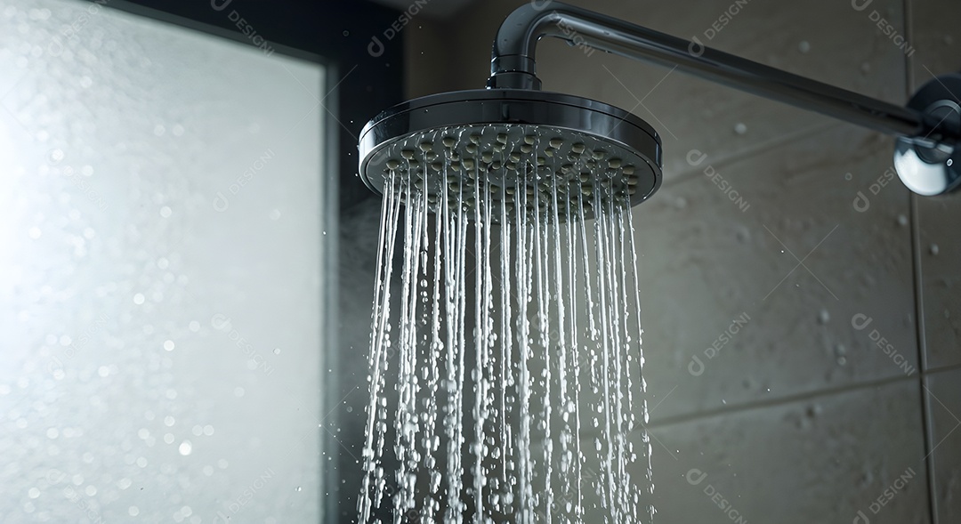 Retrato mostra um chuveiro, um aparelho comum em residências para o banho