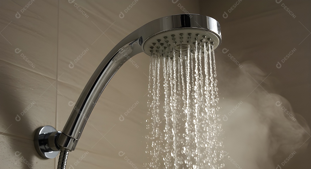 Retrato mostra um chuveiro, um aparelho comum em residências para o banho