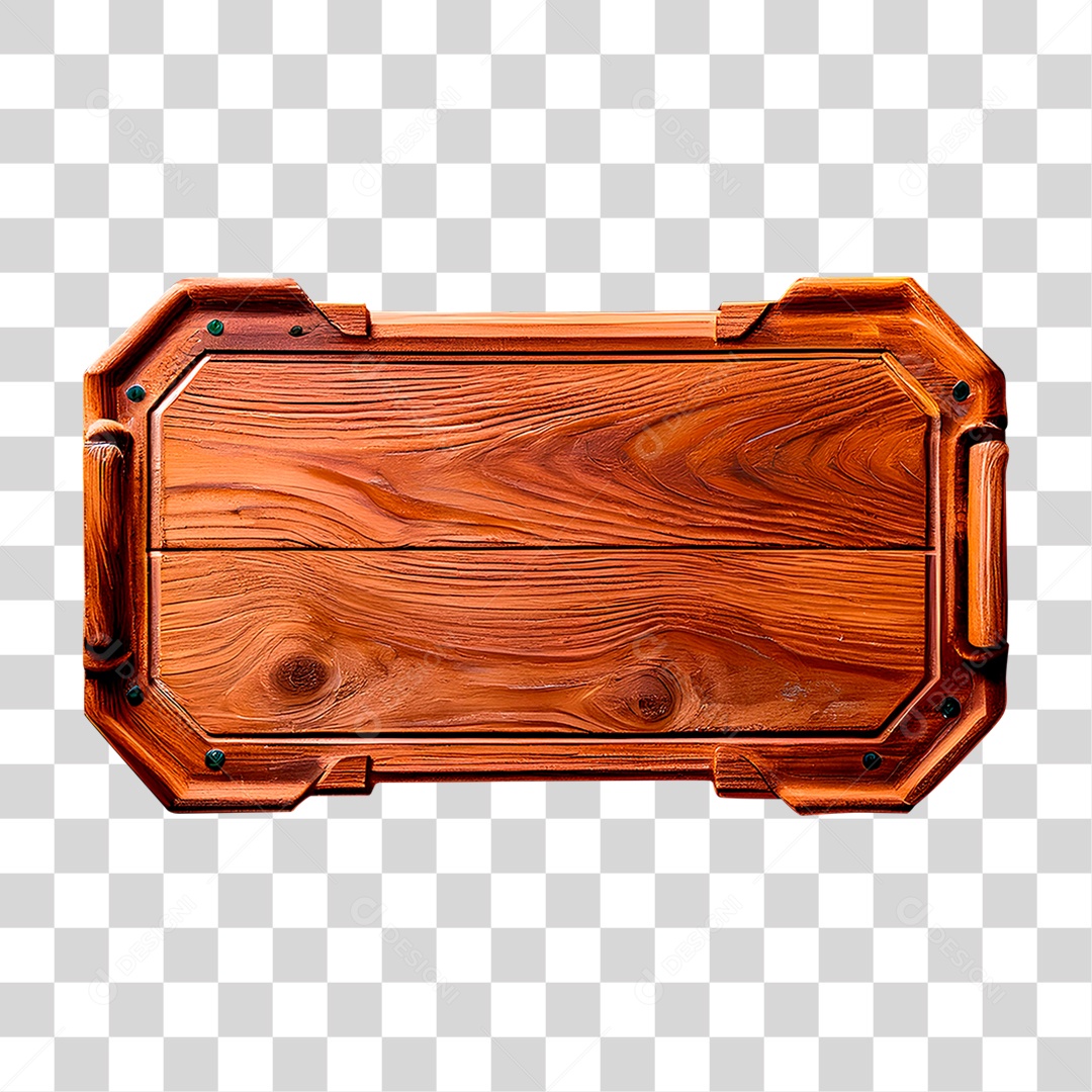 Placa de Madeira PNG Transparente