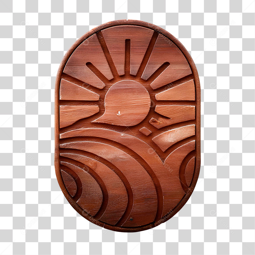 Placa de Madeira PNG Transparente