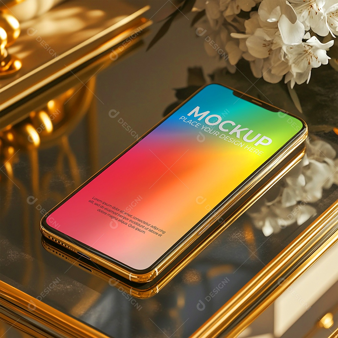 Mockup de Celular Smartphone PSD Editável