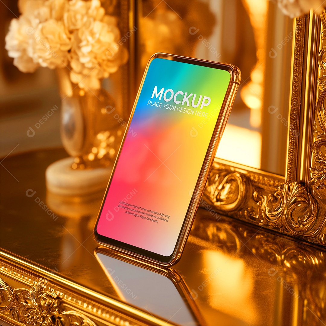 Mockup de Celular Smartphone PSD Editável