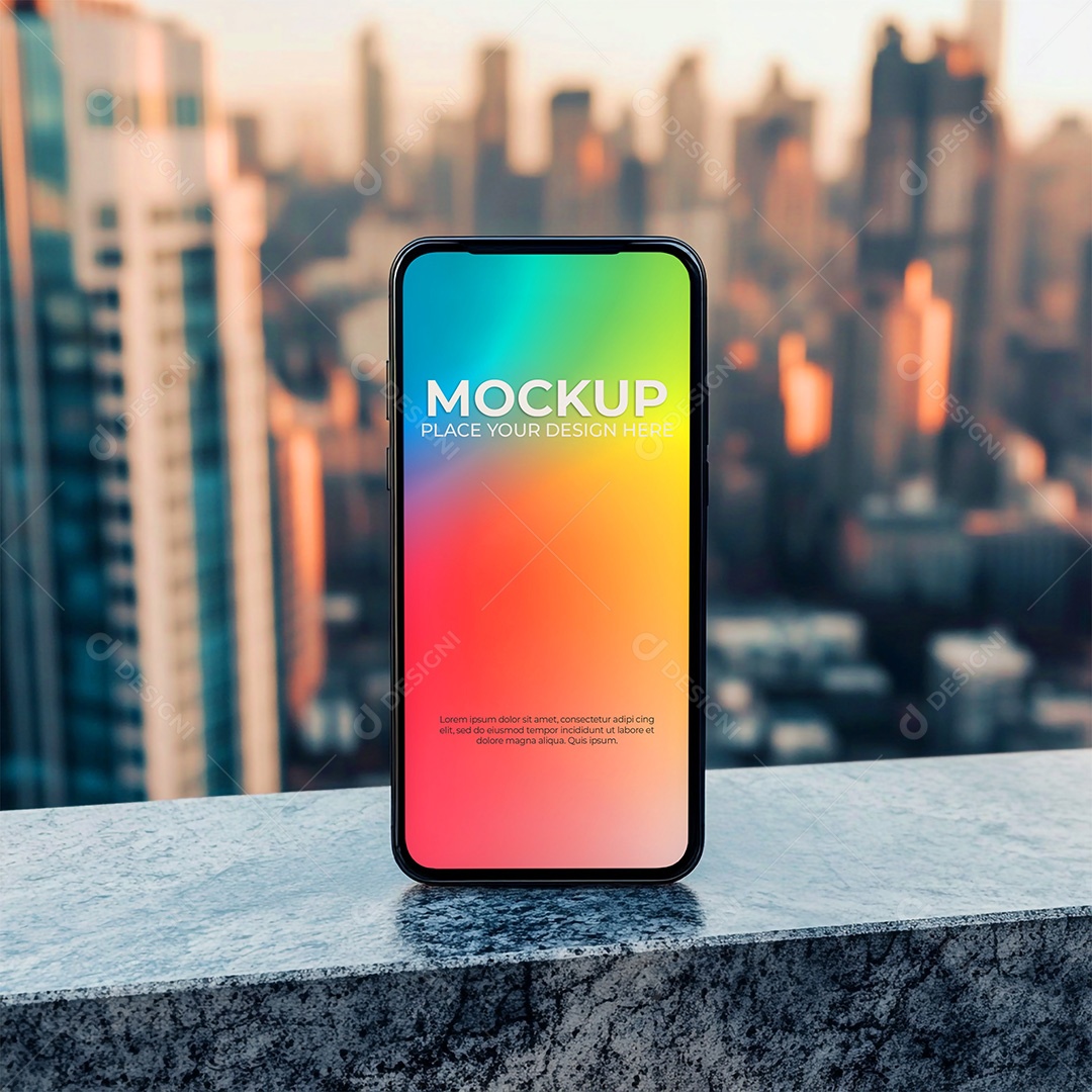 Mockup de Celular Smartphone PSD Editável