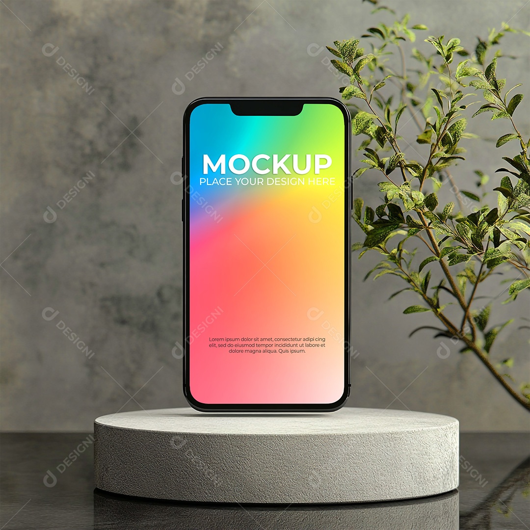 Mockup de Celular Smartphone PSD Editável