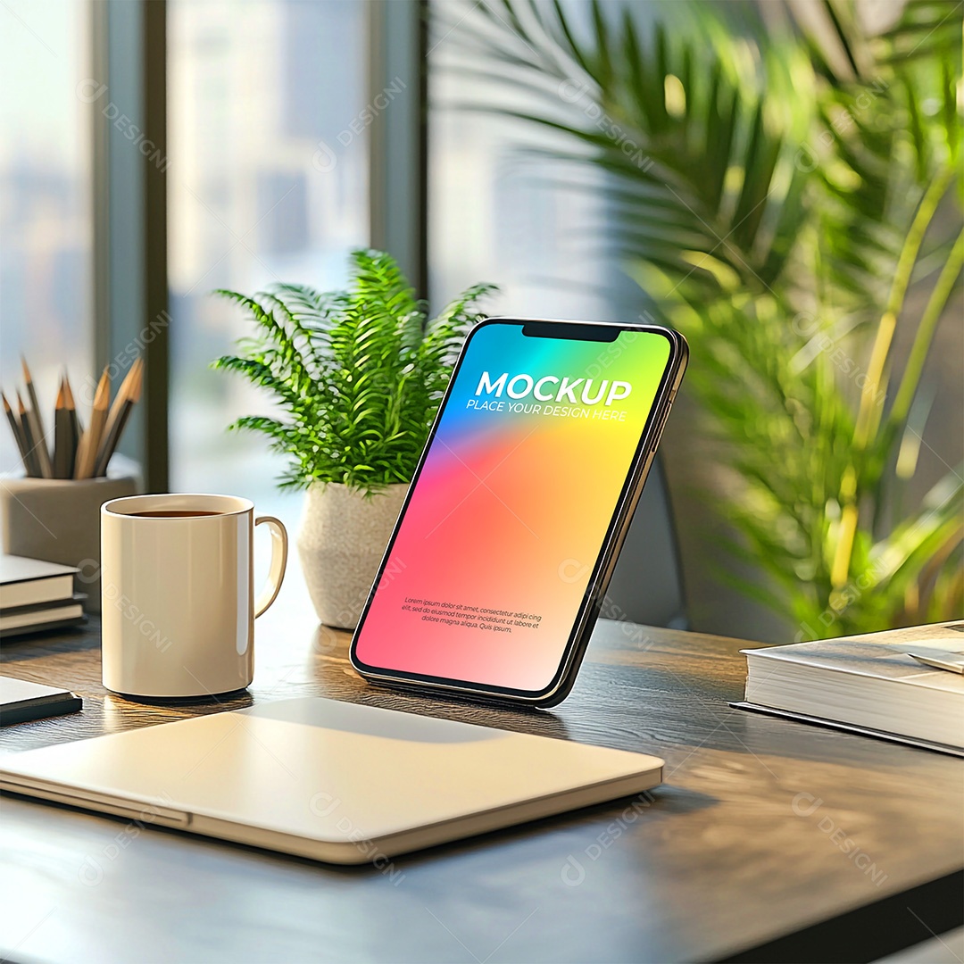 Mockup de Celular Smartphone PSD Editável