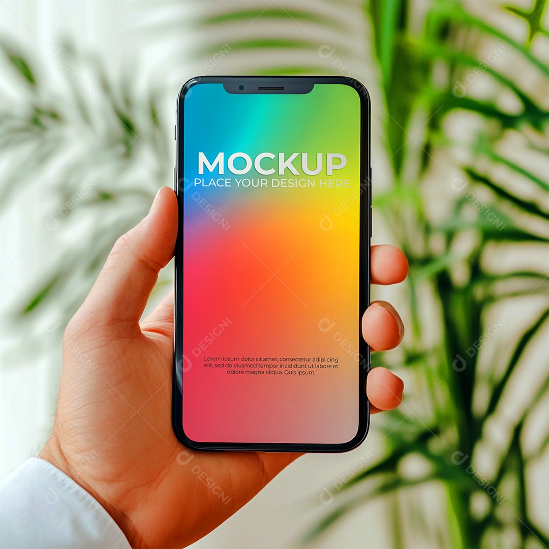 Mockup de Celular Smartphone PSD Editável