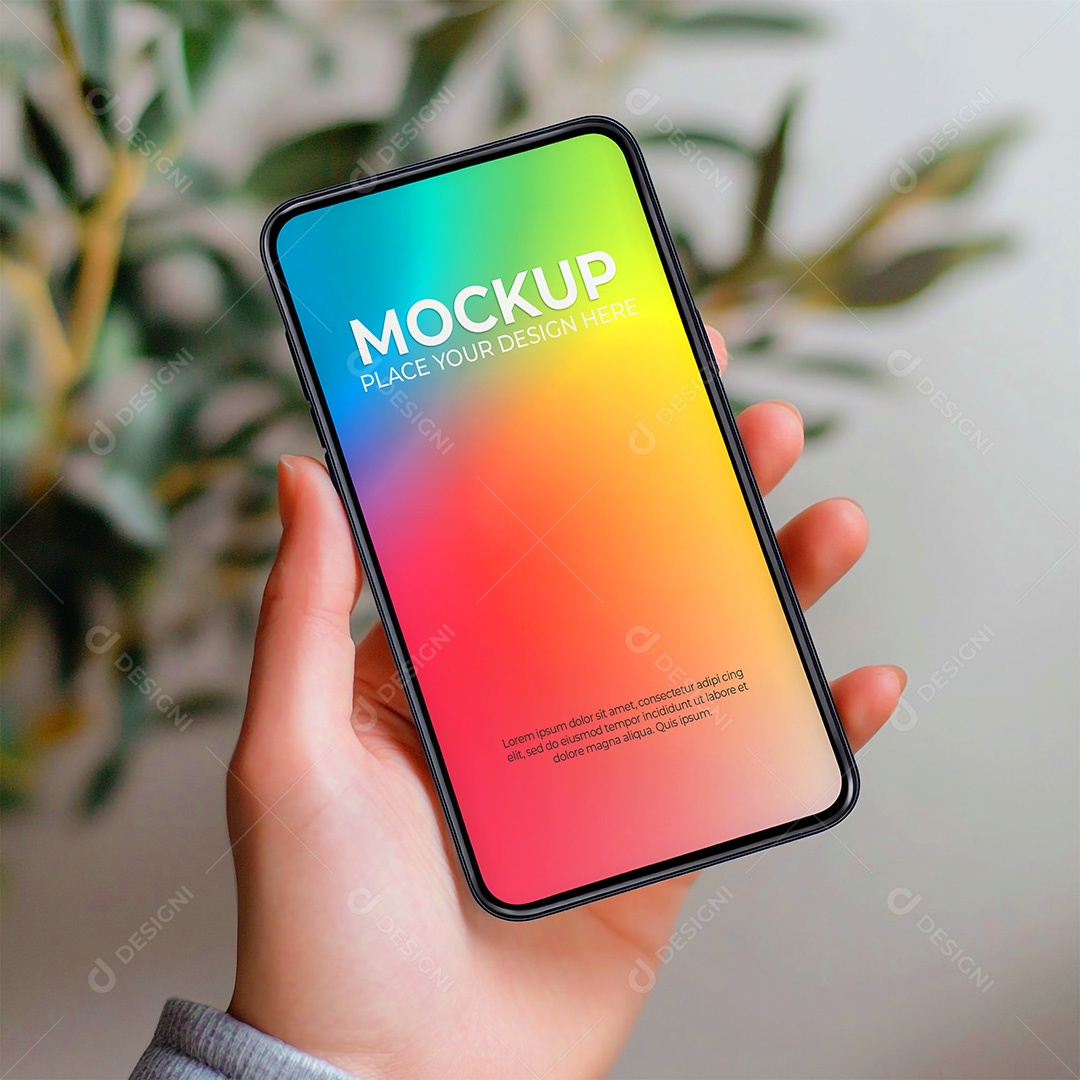 Mockup de Celular Smartphone PSD Editável
