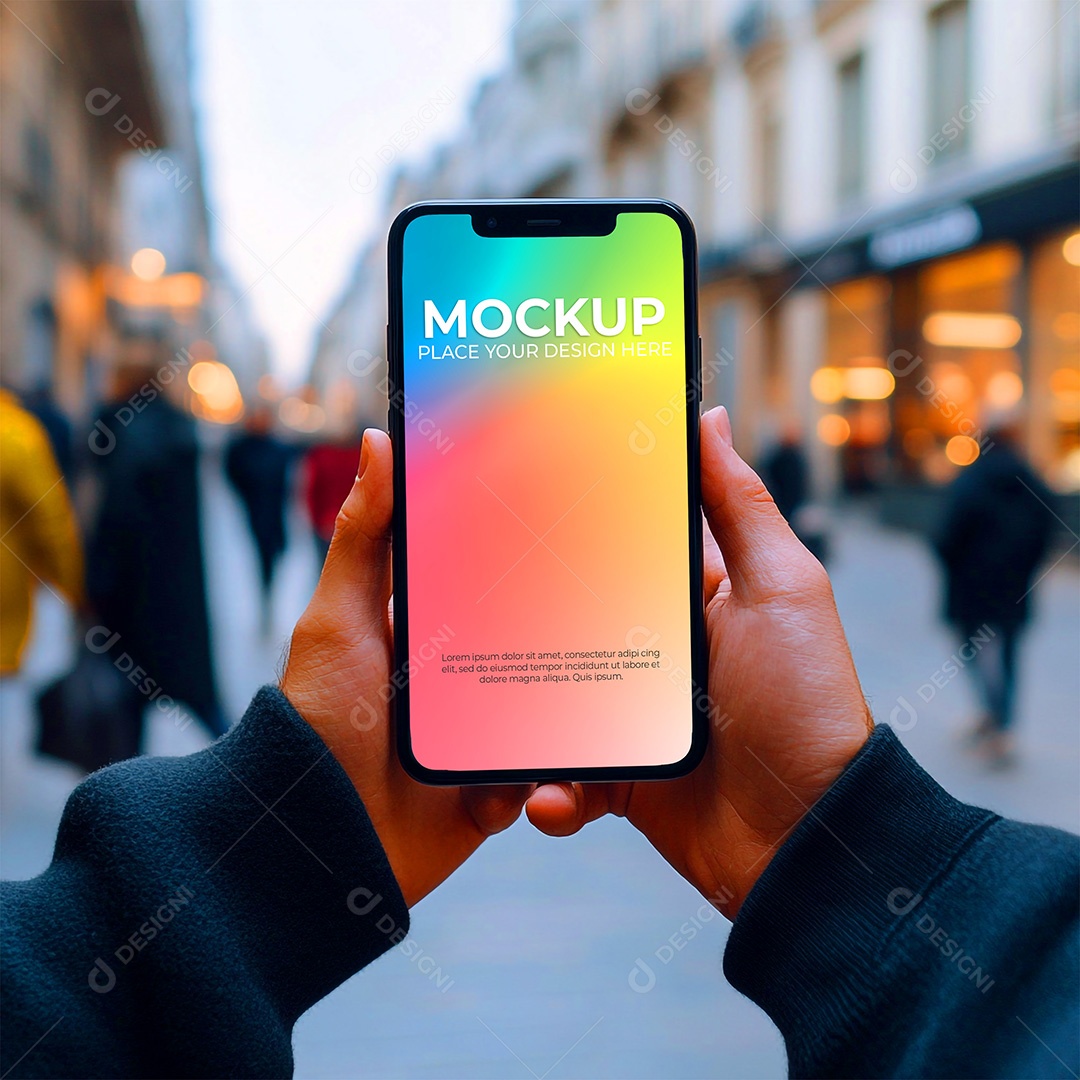 Mockup de Celular Smartphone PSD Editável
