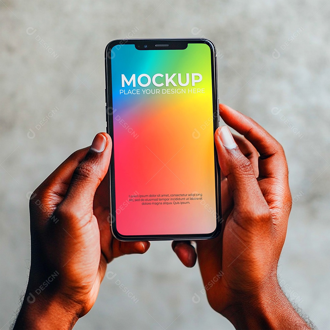 Mockup de Celular Smartphone PSD Editável