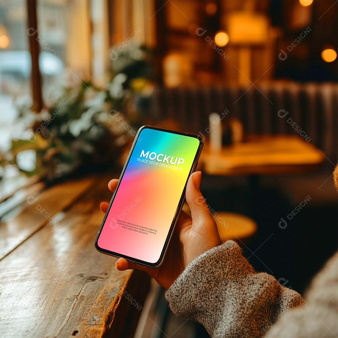 Mockup de Celular Smartphone PSD Editável