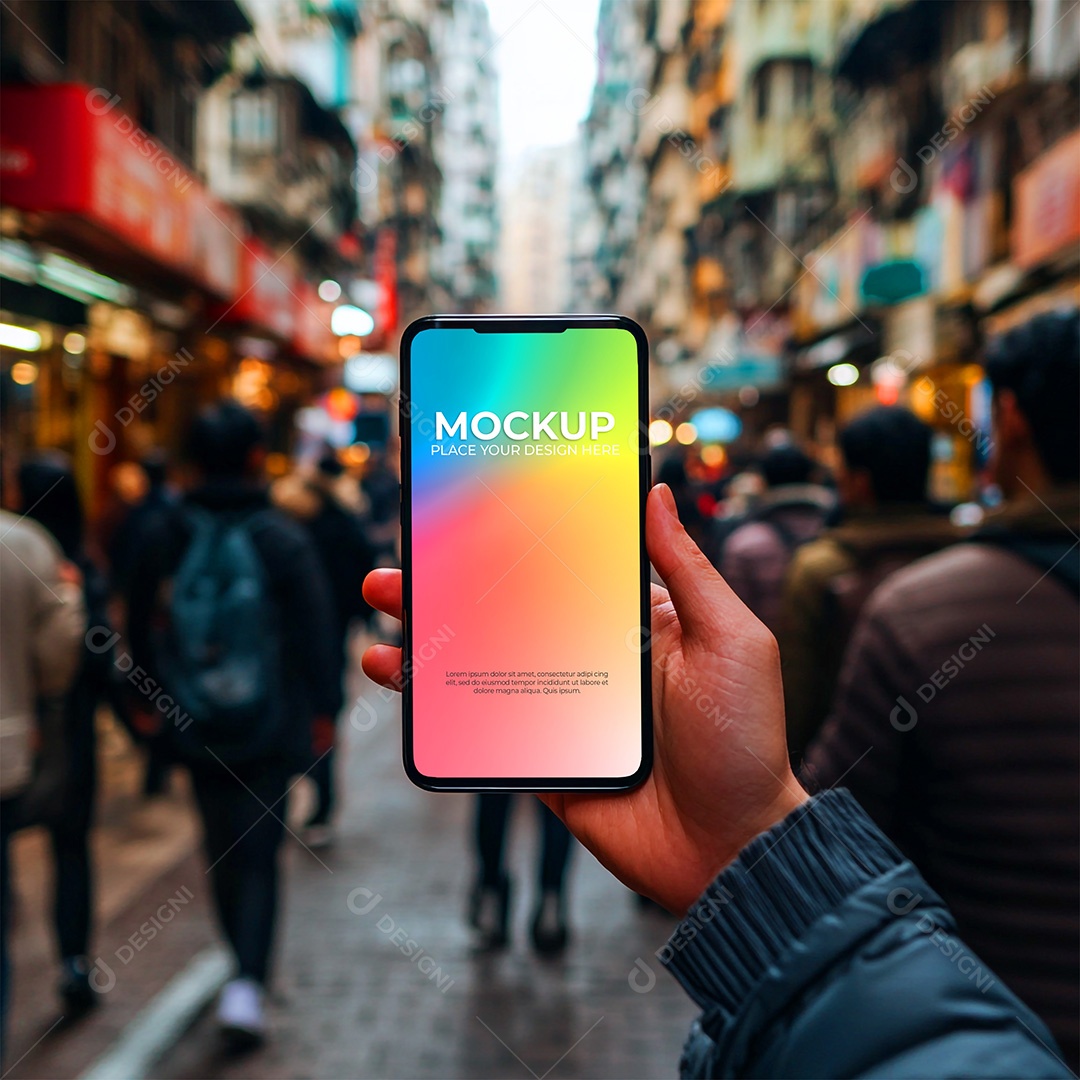 Mockup de Celular Smartphone PSD Editável