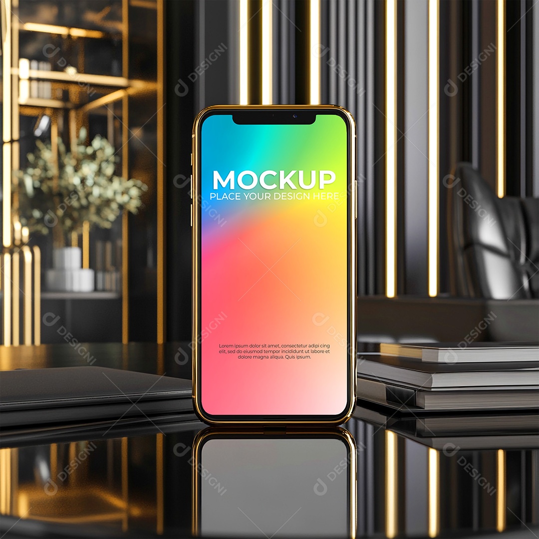 Mockup de Celular Smartphone PSD Editável