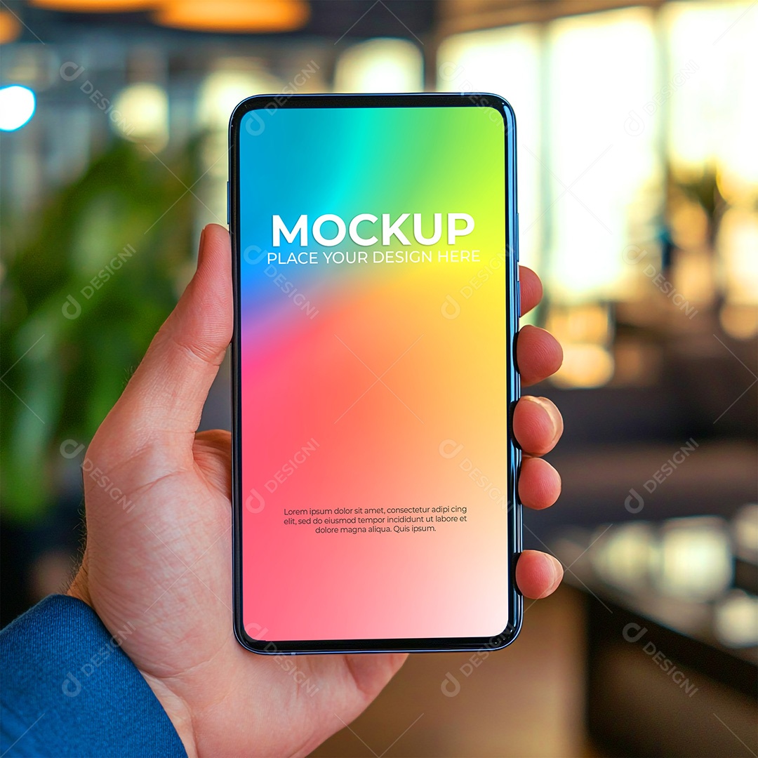 Mockup de Celular Smartphone PSD Editável