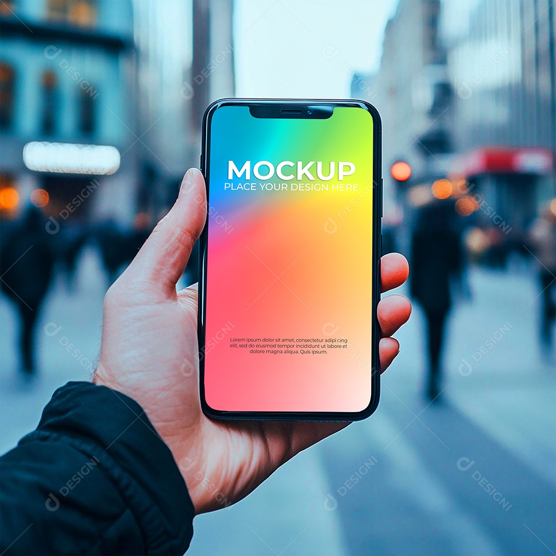 Mockup de Celular Smartphone PSD Editável