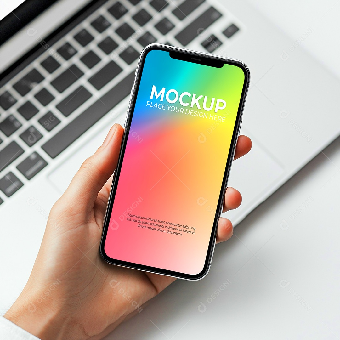 Mockup de Celular Smartphone PSD Editável