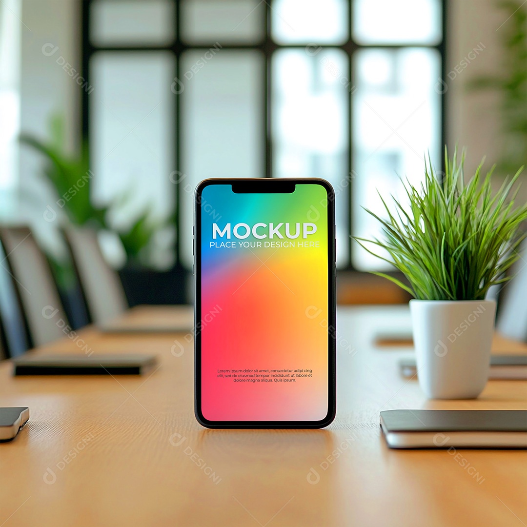 Mockup de Celular Smartphone PSD Editável