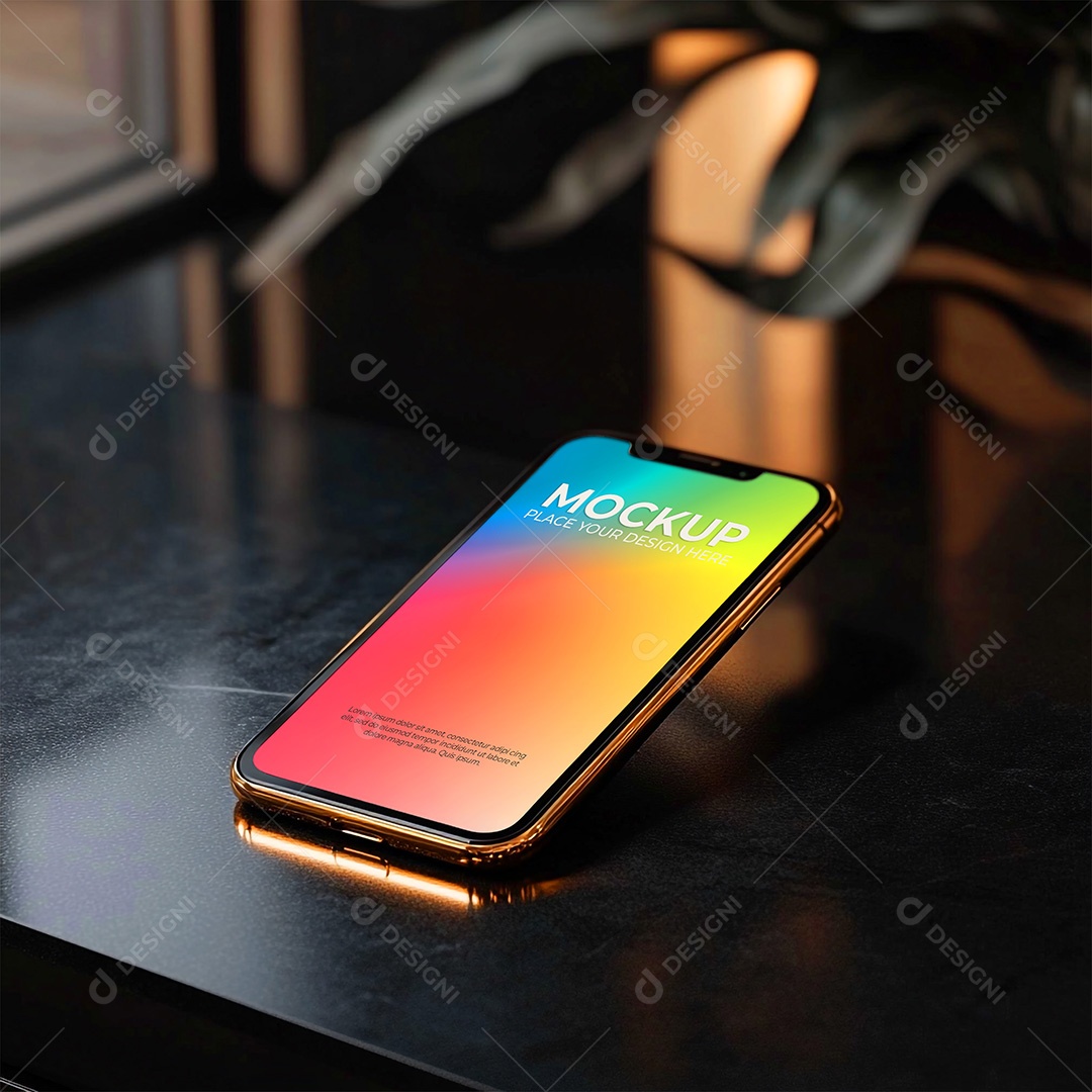 Mockup de Celular Smartphone PSD Editável