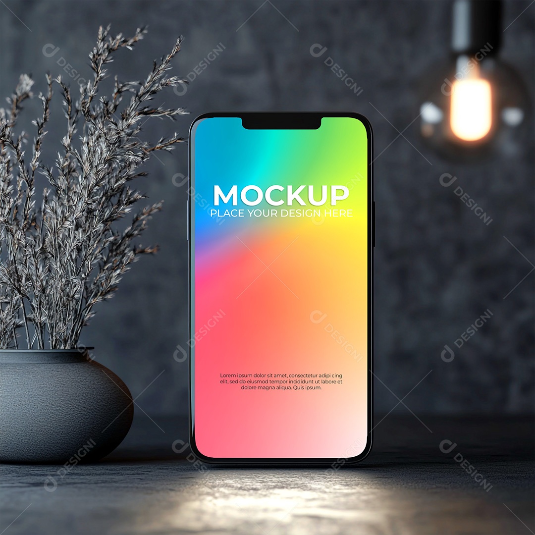 Mockup de Celular Smartphone PSD Editável
