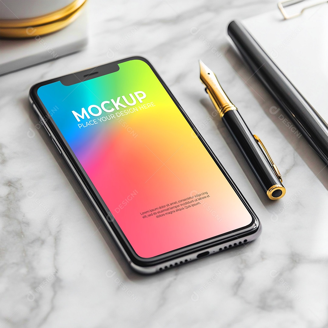 Mockup de Celular Smartphone PSD Editável