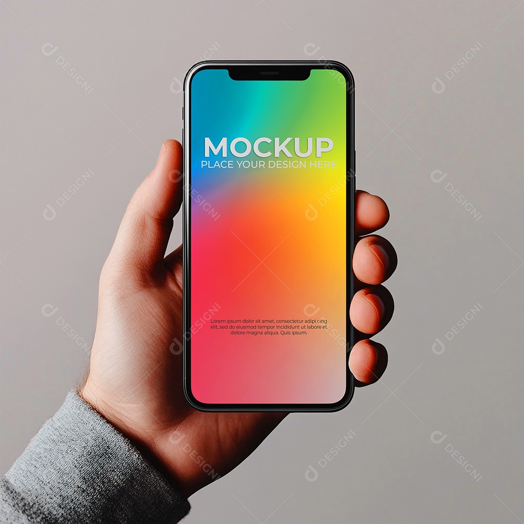 Mockup de Celular Smartphone PSD Editável