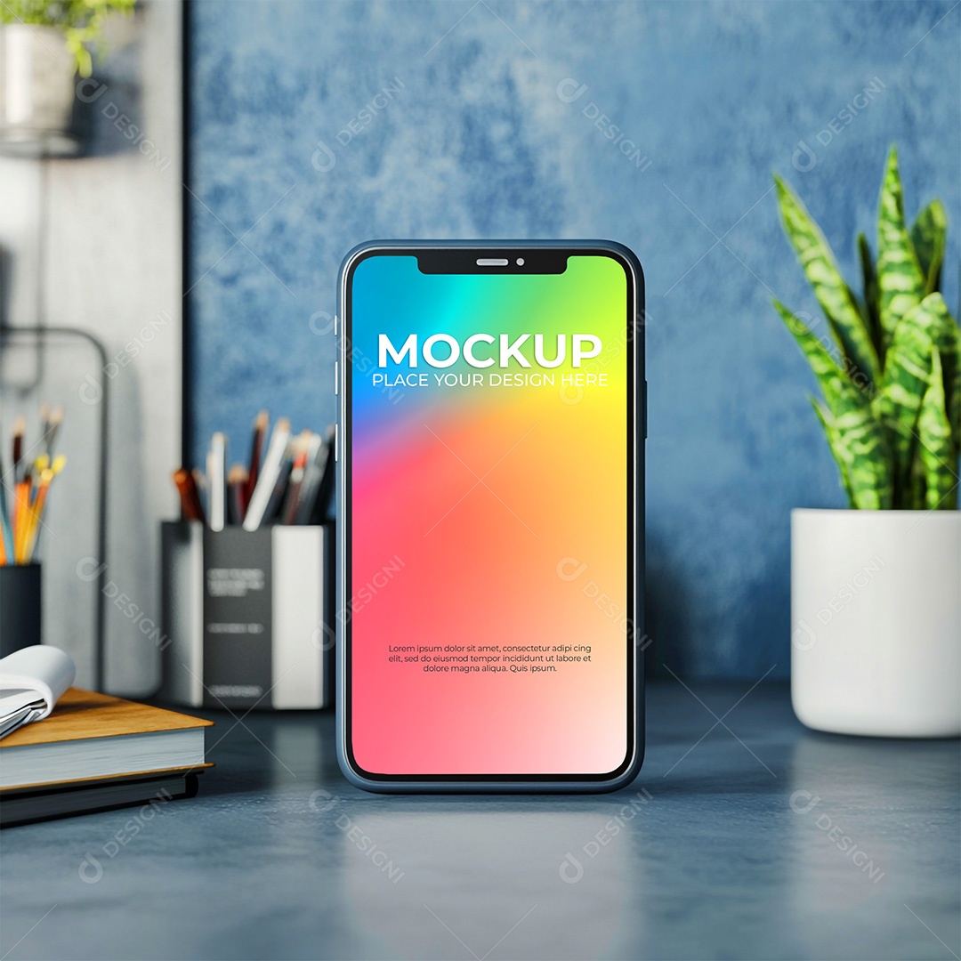 Mockup de Celular Smartphone PSD Editável