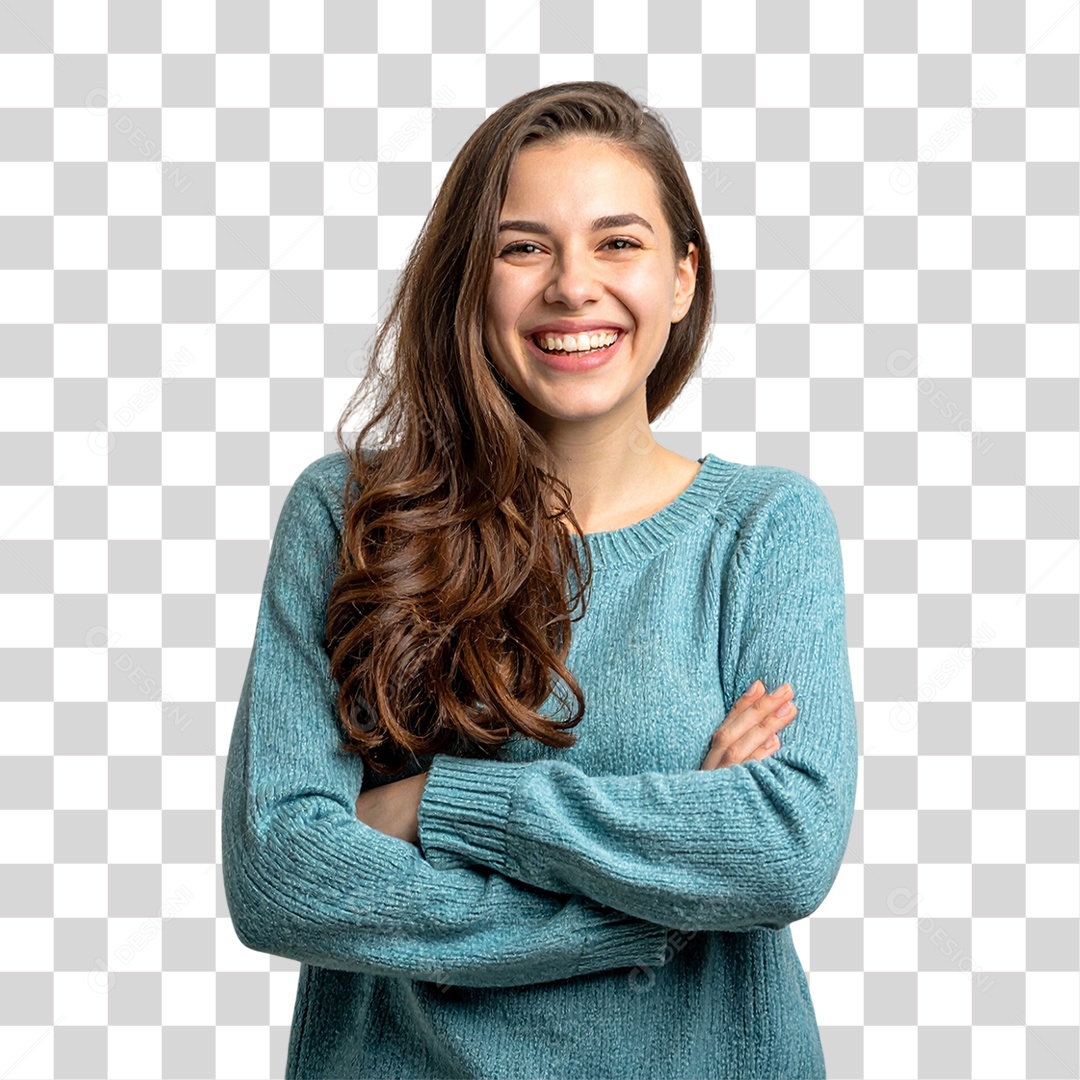 Jovem Sorrindo PNG Transparente