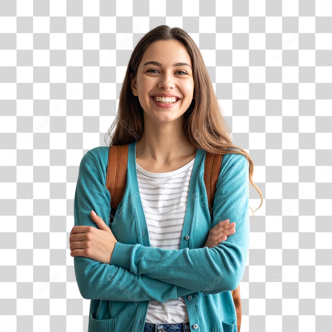 Menina Sorrindo PNG Transparente