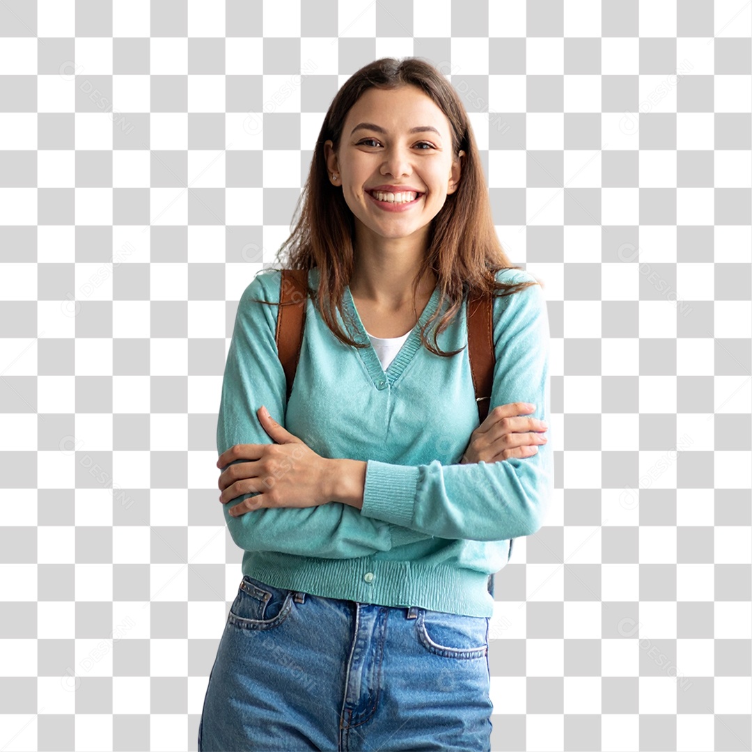 Menina Sorrindo PNG Transparente
