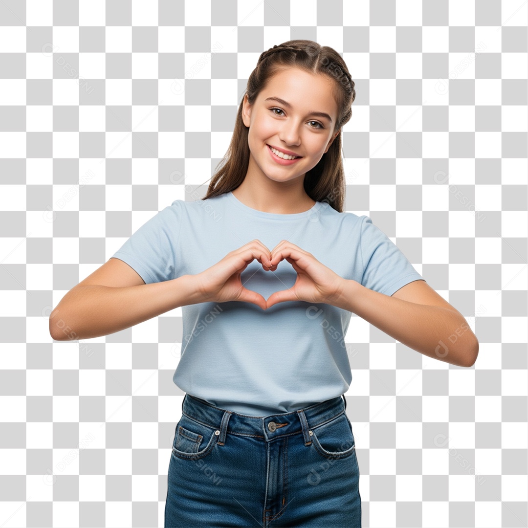 Menina Sorrindo PNG Transparente